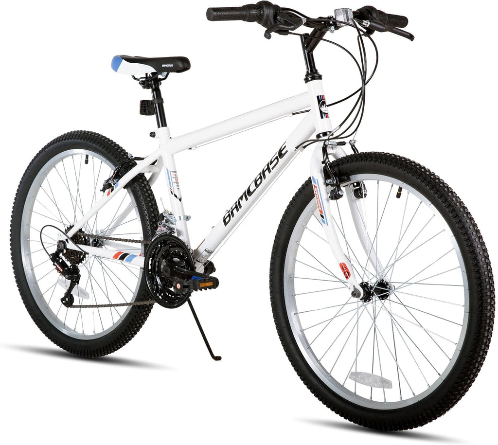 HILAND Adult 26 Inch Mountain Bike, Mens Womens Bicycle, High-Carbon Steel Frame Mountain Bicycle, Sport MTB for Adults, Multi-Color