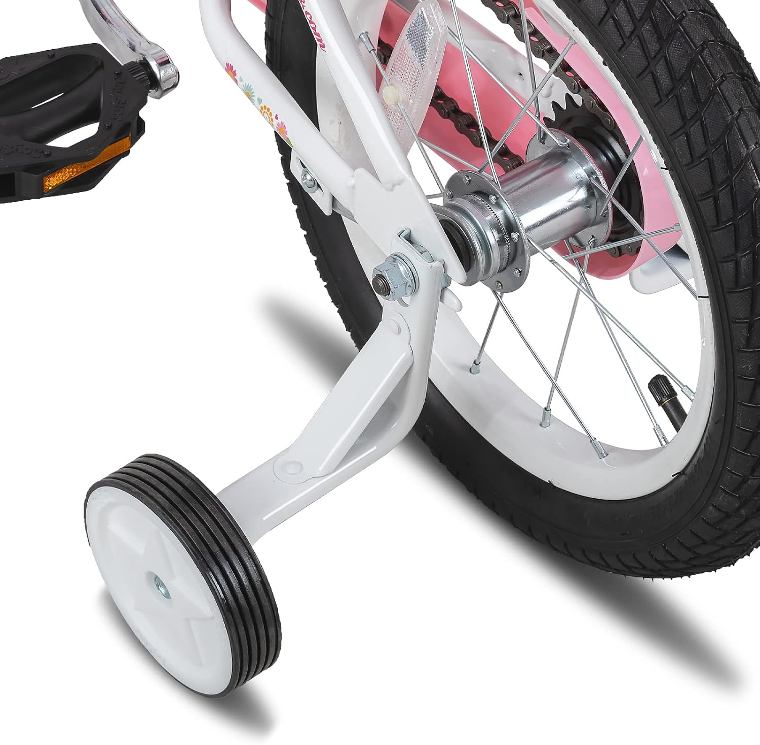 JOYSTAR Little Daisy Kids Bike for Girls Boys Ages 2-7 Years, 12 14 16 Inch Girls Bikes with Doll Bike Seat & Streamers, Boys Bike with Flag & Number Plate, Multiple Colors