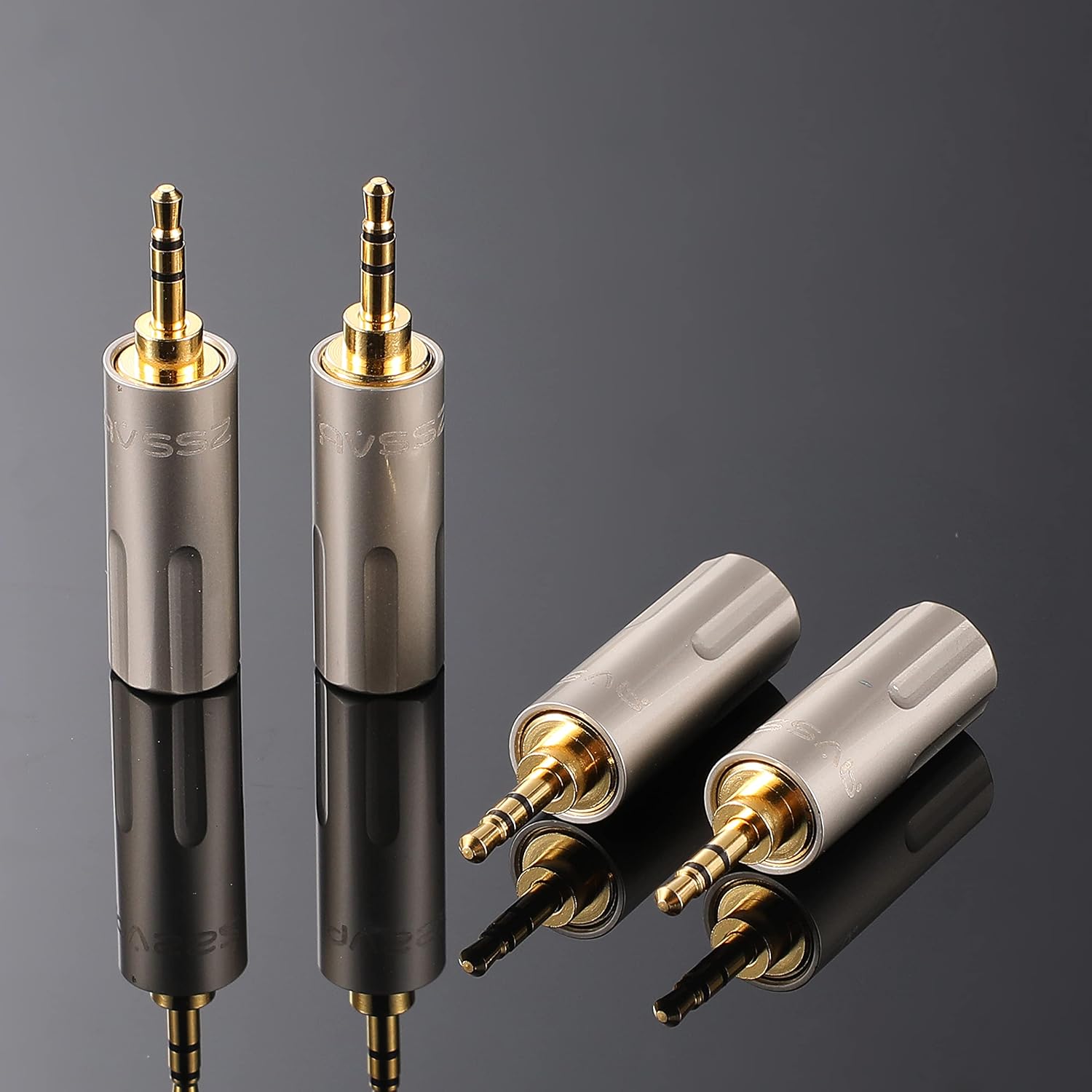 30PCS/Pack Jack 2.5 mm TRS Stereo 3 Pole Headphone Cable Audio Plug Connector, Headset Earphone Line Repair Replacement (2.5mm TRS, Satin Nickel Color - Male Jack)