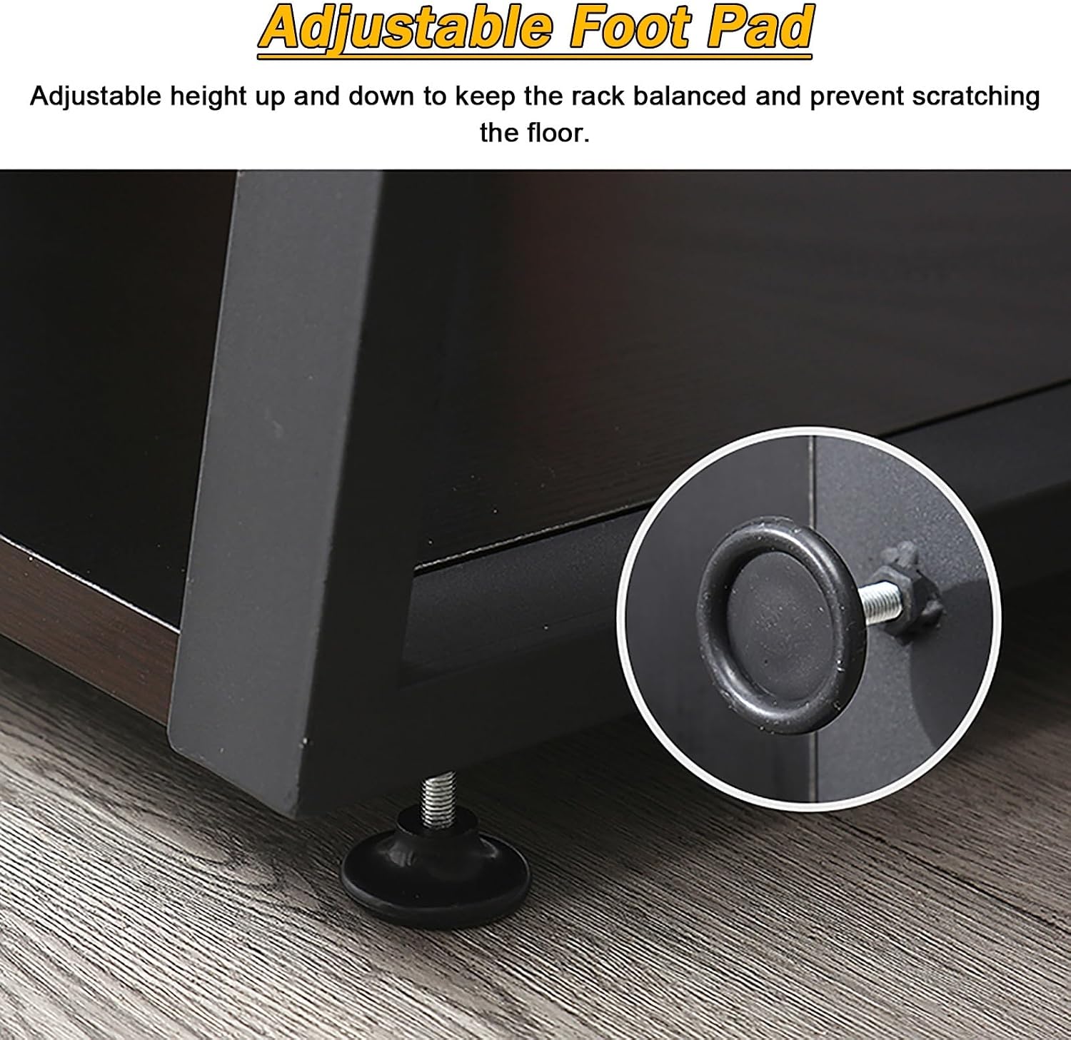 Audio Component Rack Tower Media Stereo Stand Equipment Shelves 2 3 4 Tier, Floor-standing Video Game Organizer Cabinet Display Holder, for Recording Room/Classroom/Meeting Room(Style C,2 Tier 35cm/13