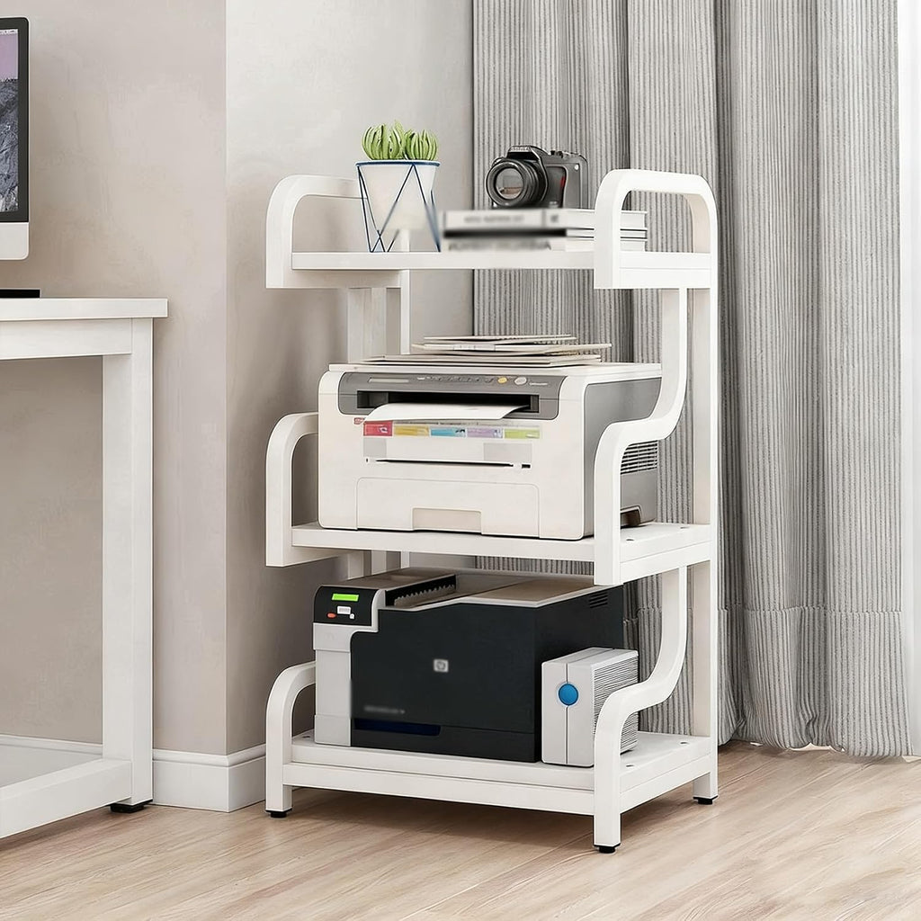 3-Tier Audio Video Media Stand - AV Tower Rack for Stereo Equipment, Ideal for KTV, Game Room & Living Room - Stylish Audio Cabinet with Ample Storage