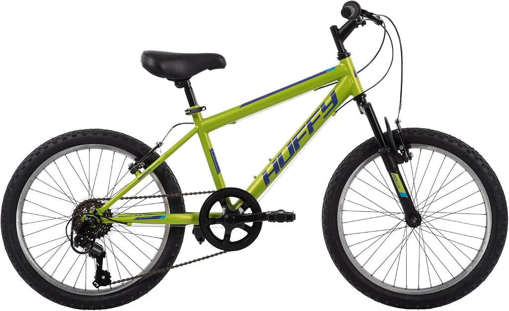 Huffy Stone Mountain Bike for Men and Women, 20'/24'/26', 6-Speed (20') or 21-Speed, Front or Dual Suspension (Varies), Multiple Colors, Adjustable Saddle, Shimano Equipped, All-Terrain Tires