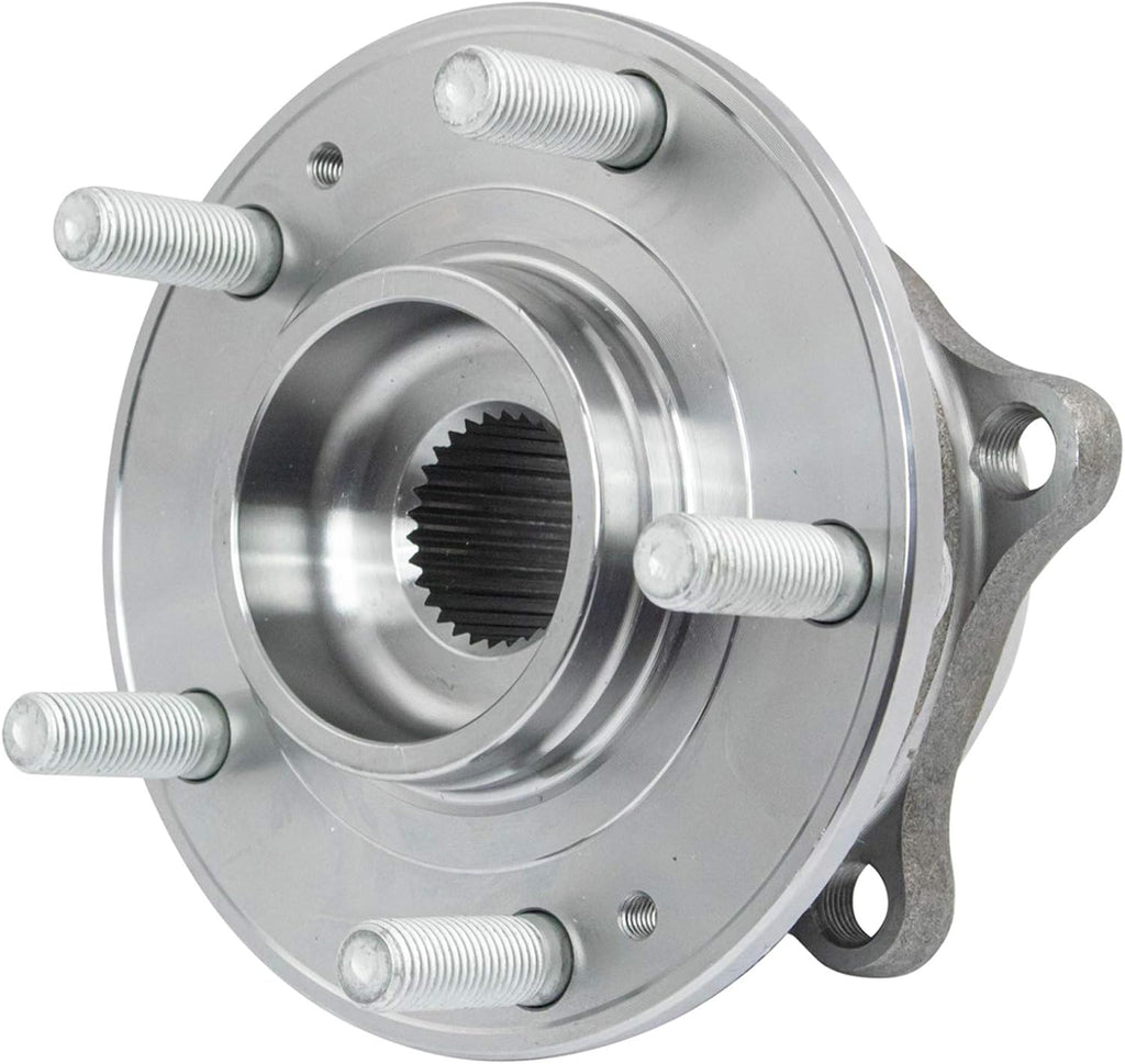 TRQ 2 Piece Wheel Bearing & Hub Assembly Set Compatible with 2007-2014 Hyundai Santa Fe 2013-2014 Santa Fe Sport 2007-2012 Veracruz 2011-2015 Kia Sorento