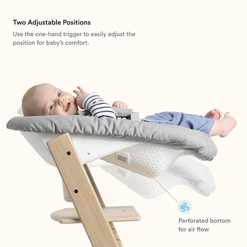 Stokke Tripp Trapp High Chair 2, Black (Includes Chair & Baby Set) with Newborn Set - Safe, Adjustable, Ergonomic Design