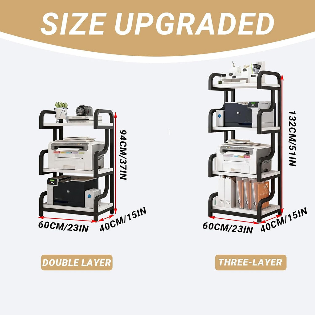 3-Tier Audio Video Media Stand - AV Tower Rack for Stereo Equipment, Ideal for KTV, Game Room & Living Room - Stylish Audio Cabinet with Ample Storage