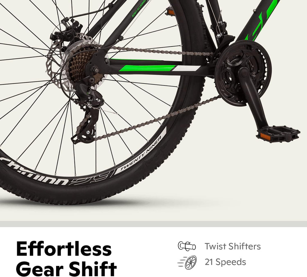 Schwinn High Timber Mountain Bike for Adult Youth Men Women Boys Girls, 24 to 29-Inch Wheels, 7 or 21-Speeds, Front Suspension, Aluminum and Steel Frame Options