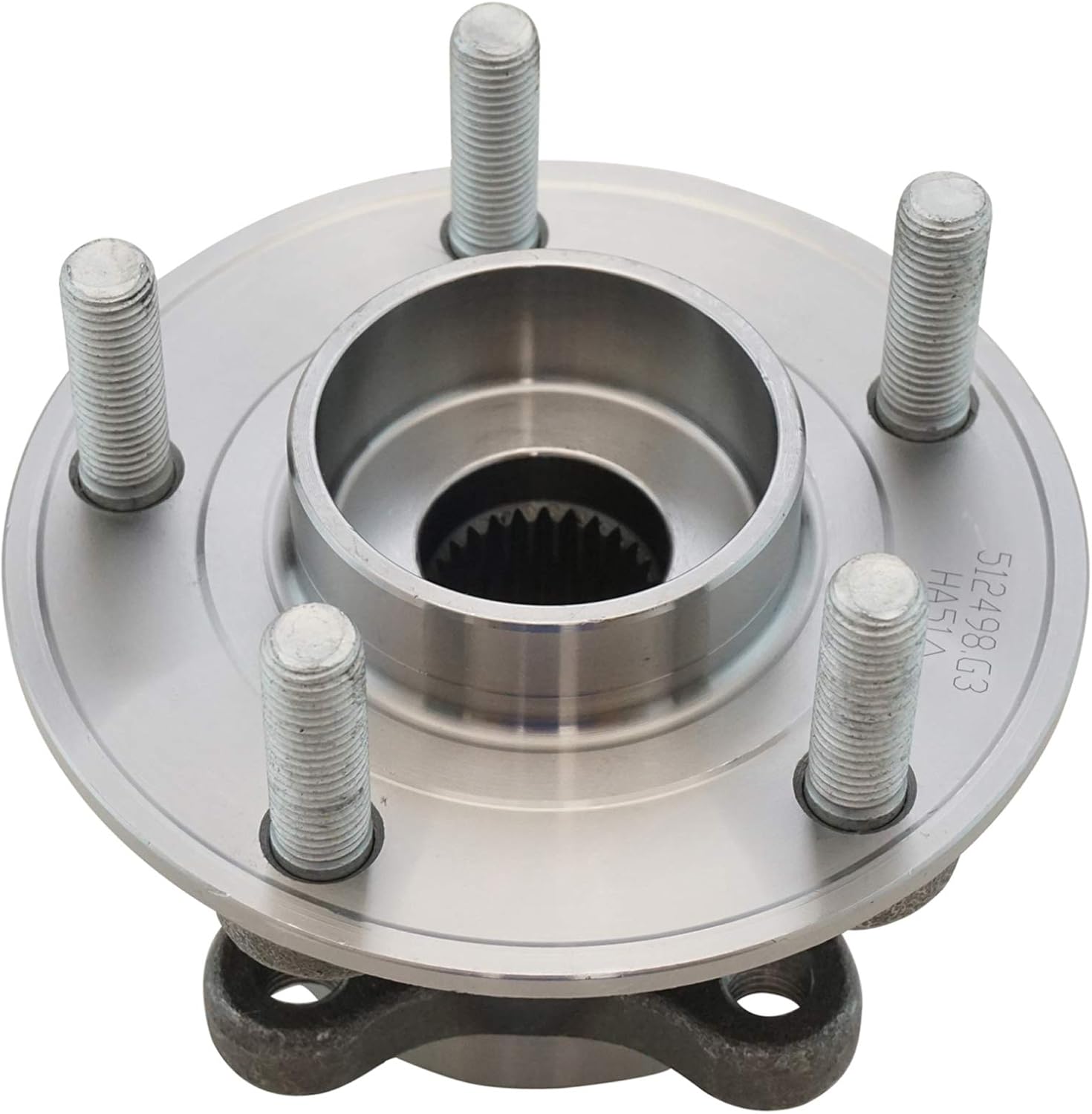 TRQ 2 Piece Wheel Bearing & Hub Assembly Set Compatible with 2013-2020 Ford Fusion 2013-2015 Lincoln MKZ