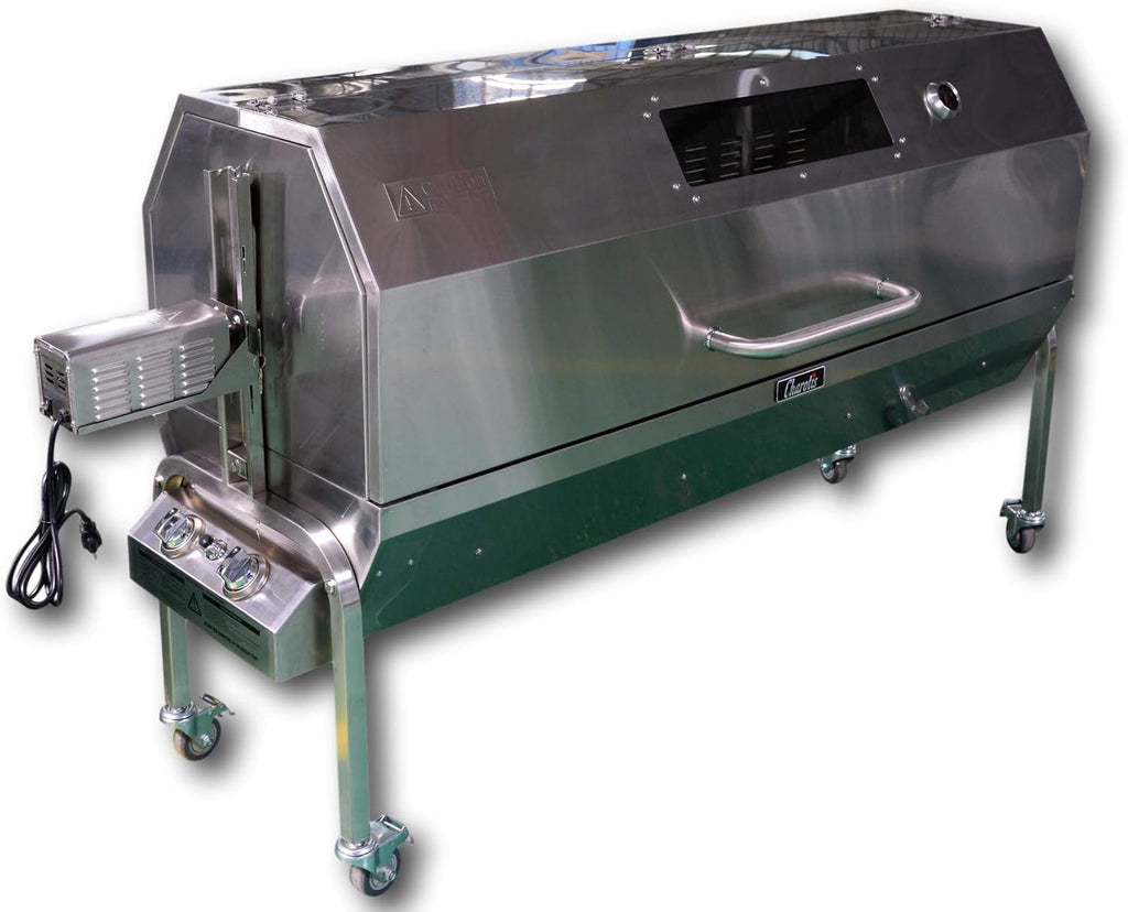 52' Charotis Propane/Charcoal 50W motor,100% Stainless Steel BBQ rotisserie for whole pig, lamb, goat - Model SSGC1