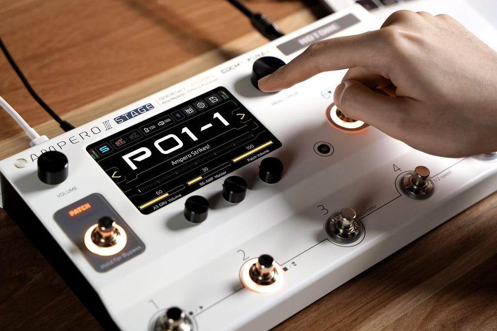 HOTONE Multi-Effect Pedal Processor, Touchscreen, Guitar, Bass, Amplifier, Modeling, IR Cabinets, Simulation, Dual Effect Chains with FX Loop MIDI I/O Stereo OTG, Audio Interface