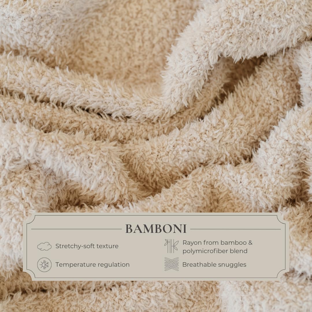 Saranoni Bamboni Luxury Throw Blanket | Oversized Super Soft Plush Home Decorative Comfy Blankets for Couch or Bed | Nautical Blue - X-Large 60' x 80'