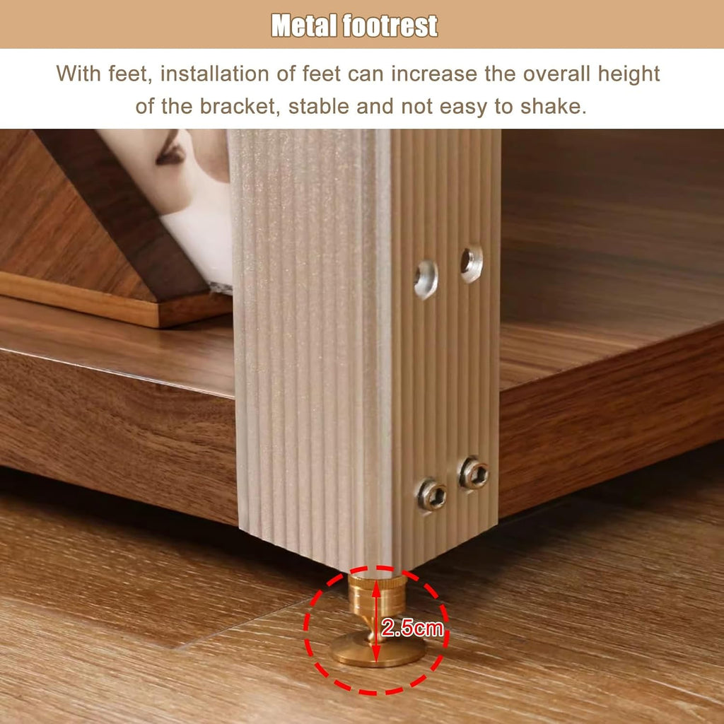 AV Media Shelf for DVD Players - Game Console - TV Box - Cable Box - WiFi Router - Stereo Racks - Audio Equipment Stands Professional 16 22 32in - 1/2/3-Tier(1 Tier)