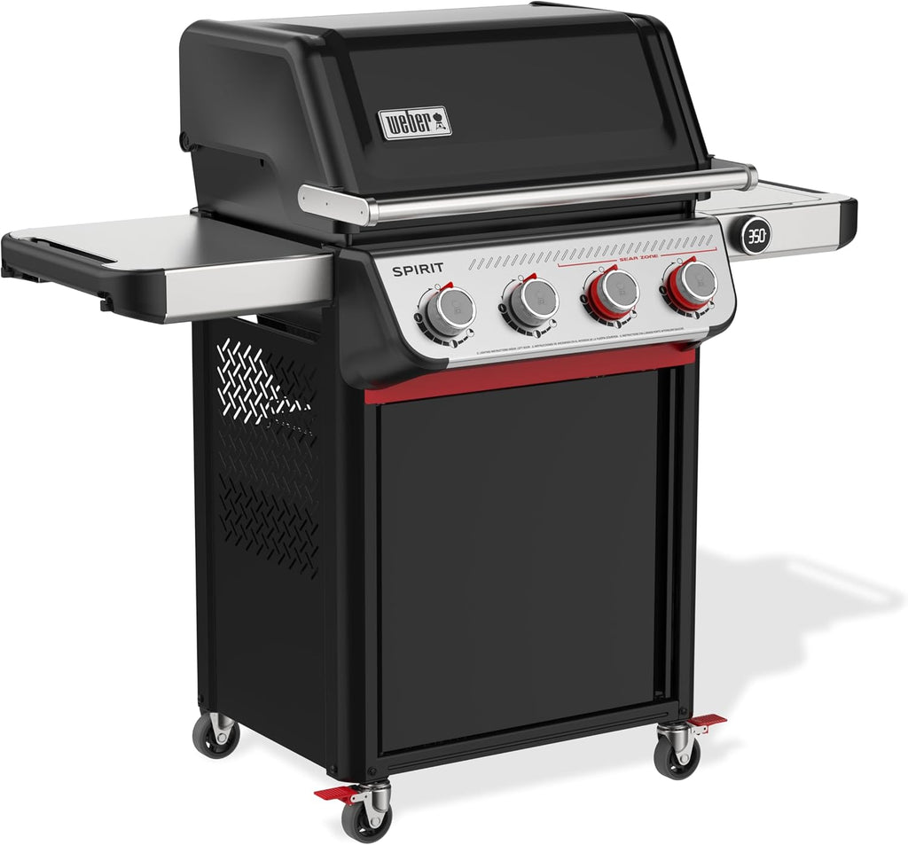 Weber Spirit EP-425 Liquid Propane Gas Grill for Outdoor Cooking and BBQ, 4 Boost Burners, Black