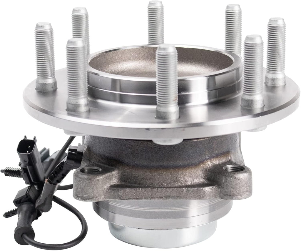 TRQ Front Wheel Bearing and Hub Assembly Set 2 Piece Compatible with 18-21 Chevrolet Express 3500 14040LB GVW 18-19 Express 4500 14040LB GVW 18-21 GMC Savana 3500 14040LB GVW 2019 Savana 4500 14040LB