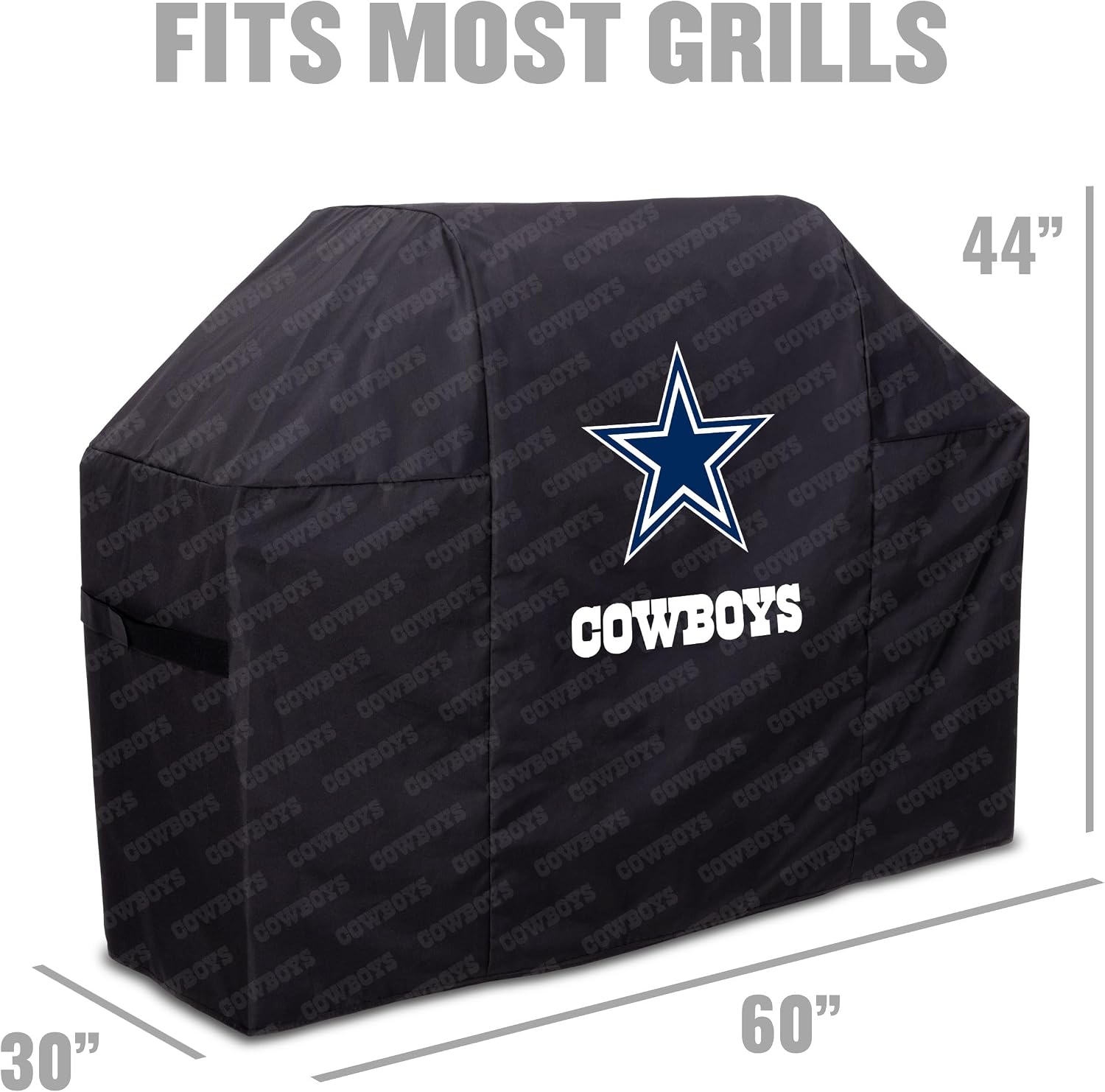 YouTheFan NFL Heavy Duty Waterproof Grill Cover – UV Resistant, Durable Polyester BBQ Cover, Weatherproof Protection for Outdoor Gas or Charcoal Grills, for Grills up to 5' Wide