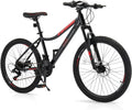 CamPingSurvivals 20/24/26 Inch Mountain Bike for Men/Women, Adult Bicycle with Professional 7 or 21 Speed Shifting, Double Shock Effect, Comfort Saddle and Pretty Look