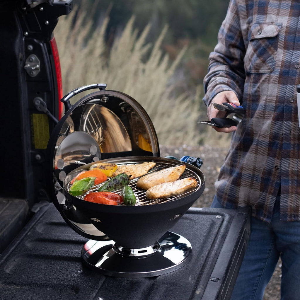 Magma C10-105-G Graphite Beach Fire Gas Grill | Portable Gas BBQ | Compact Propane Grill | Stylish Outdoor Cooker