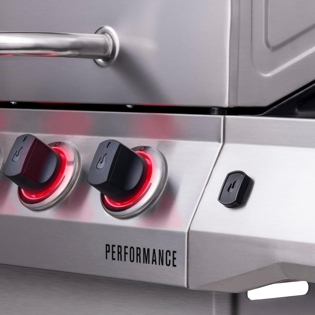 Charbroil Performance Series Convective 4-Burner with Side Burner Cabinet Propane Gas Grill, Stainless Steel - 463354021