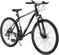 VEVOR Mountain Bike for Men/Women, 20'/26'/29' Sizes, 7/21/24 Speed Twist Shifting, Front or Dual Suspension, Dual Disc Brakes, Comfort Saddle, Sleek Colors