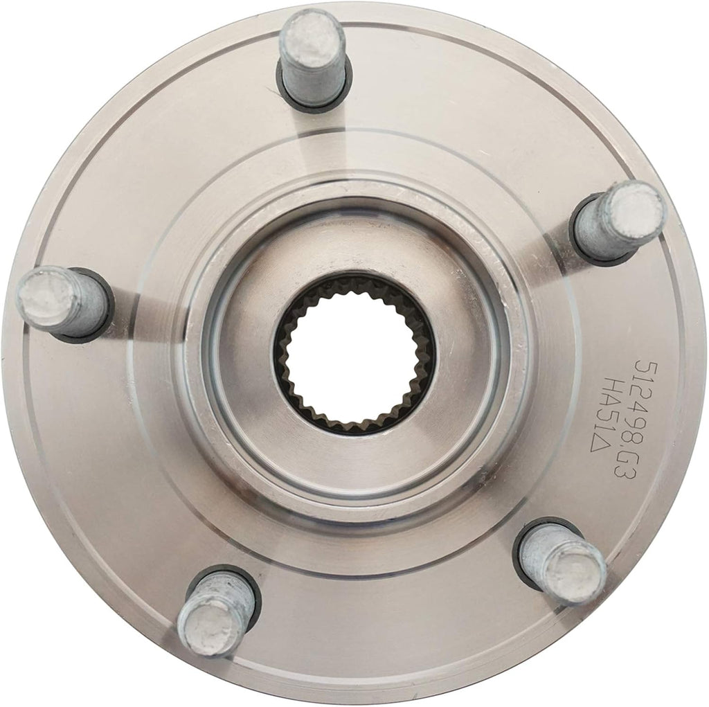 TRQ Front and Rear Wheel Bearing and Hub Assembly Set 4 Piece Compatible with 15-20 Ford Fusion Drive 14 Fusion Drive 15-16 Lincoln MKZ Drive