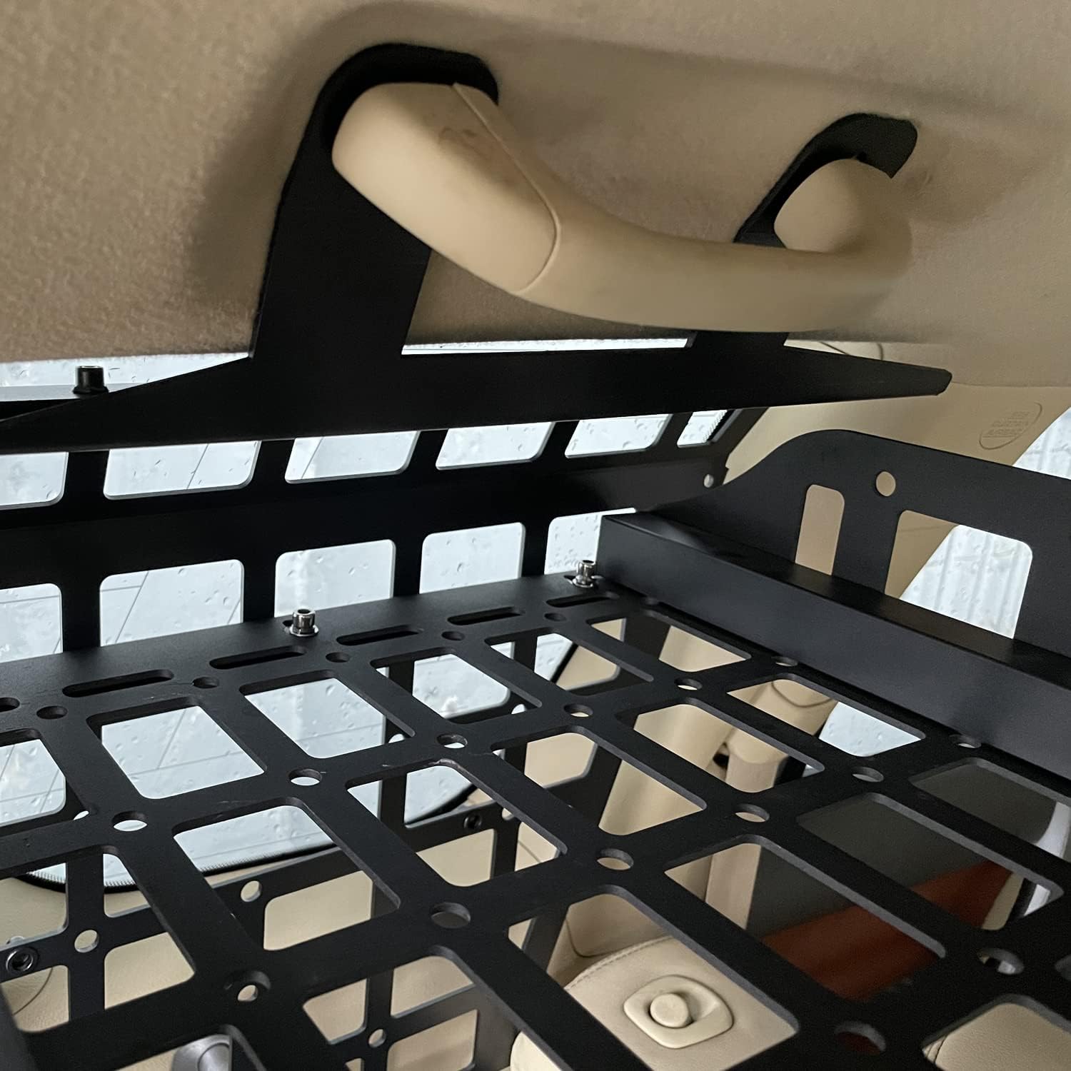 ITrims Car Trunk Organizer for Toyota Prado J150 / Lexus GX460 2010-2024 Interior Modular Storage Molle Panel Shelf Rear Trunk Luggage Carrier Cargo Rack Basket(No Speaker)