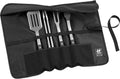 ZWILLING BBQ+, 5-pc Grill Tool Set, Grill Spatula, Grill Tongs, Grill Fork, Basting Brush, Chef's Wrap, Made from Durable and Corrosion-Resistant Stainless Steel, Travel Friendly, Easy-to-Clean