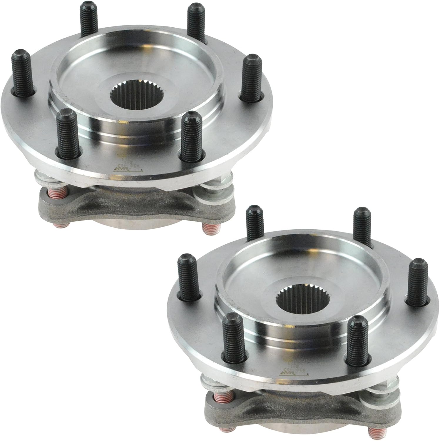 TRQ Front Left Right Wheel Bearing Hub Assembly Pair 2 Piece Compatible with 2010-2023 Lexus GX460 2003-2009 GX470 2003-2023 Toyota 4Runner 4WD 2007-2014 FJ Cruiser 4WD 2005-2023 Tacoma 4WD