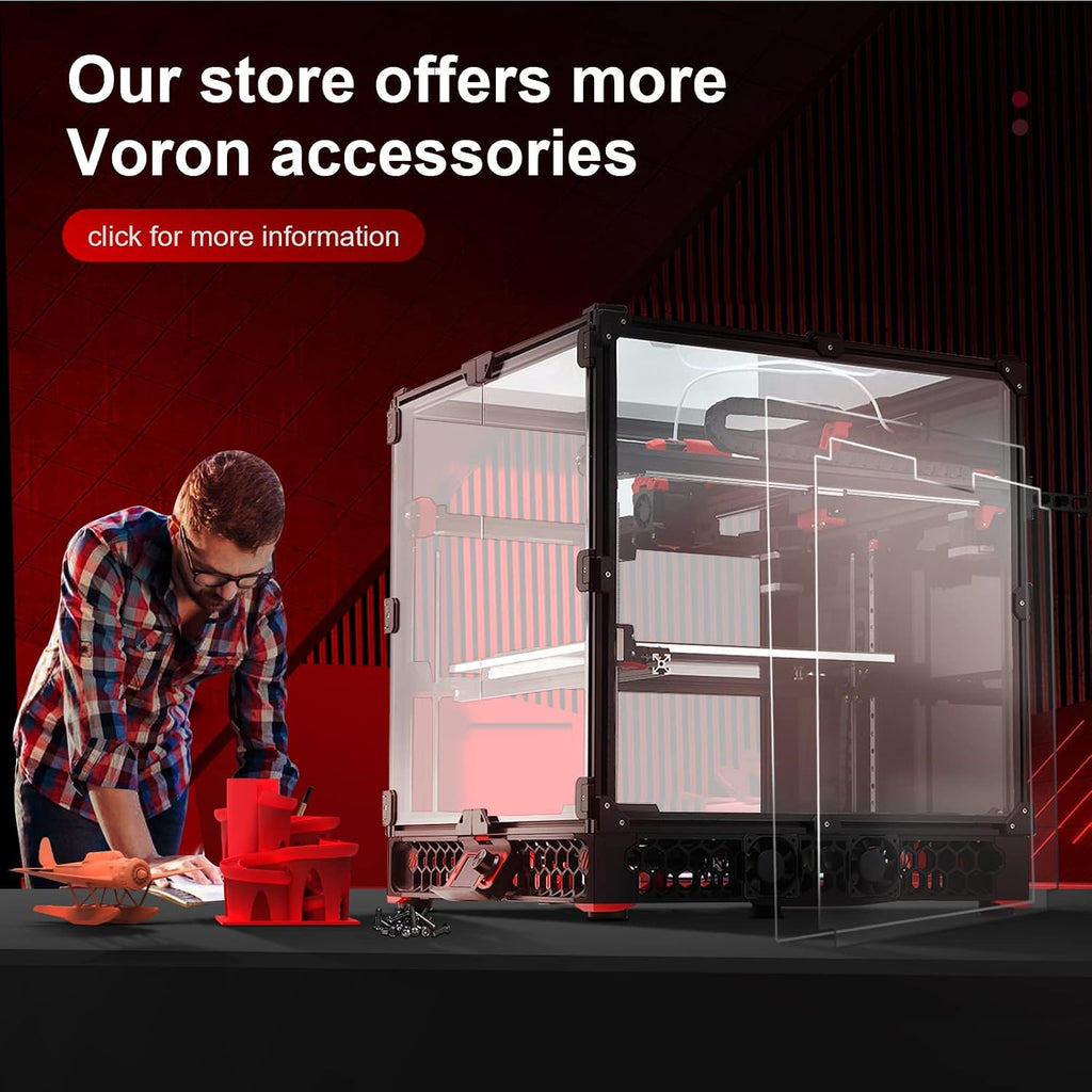 Full Set Panels Kit for Voron 2.4 3D Printer, Transparent PC Enclosure Panels Kit, Voron 2.4 Door/Window Panel Kit 3D Printer Accessories