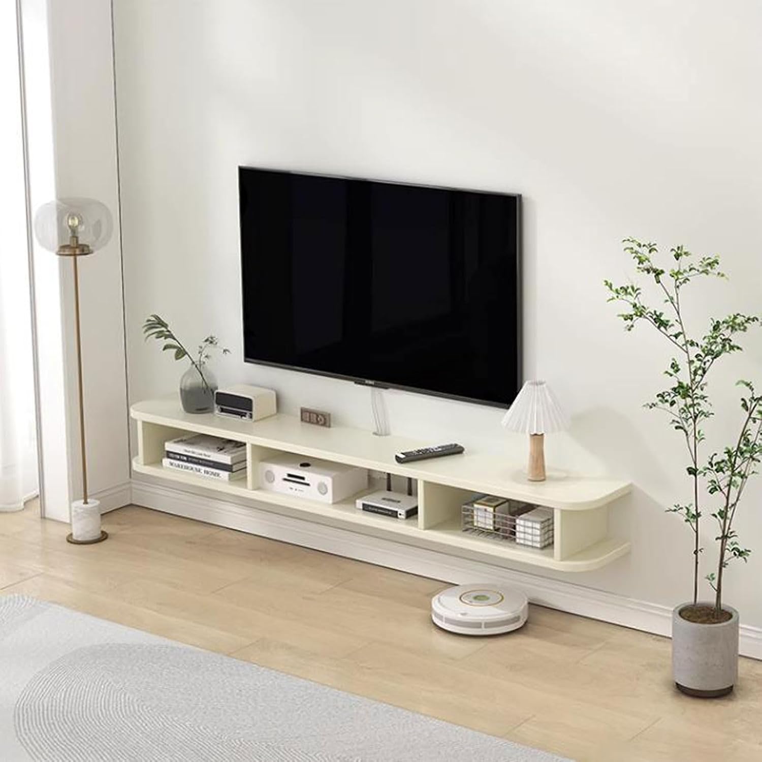 Wall Shelf Wall mounted TV Cabinet Floating Shelf TV Console Audio-visual Equipment Shelves Office Storage Cabinet Book Shelf Gaming Shelf Entertainment Unit TV Stand Wall Mount Corner Shelves