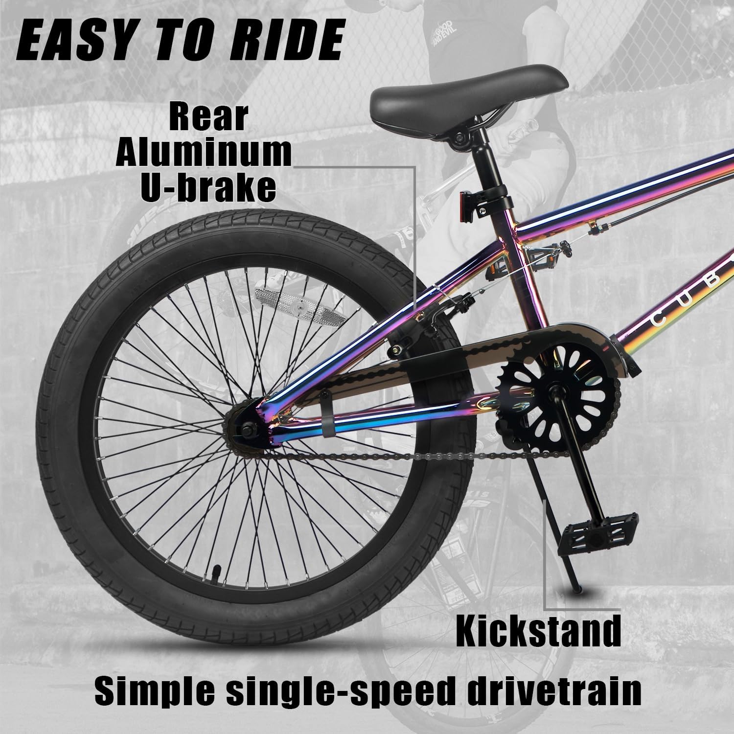 cubsala Freestyle BMX Bike, 18 20 Inch Kids Bicycle for 5-13 Years Old Kids and Beginner Level Rider, Multiple Colors