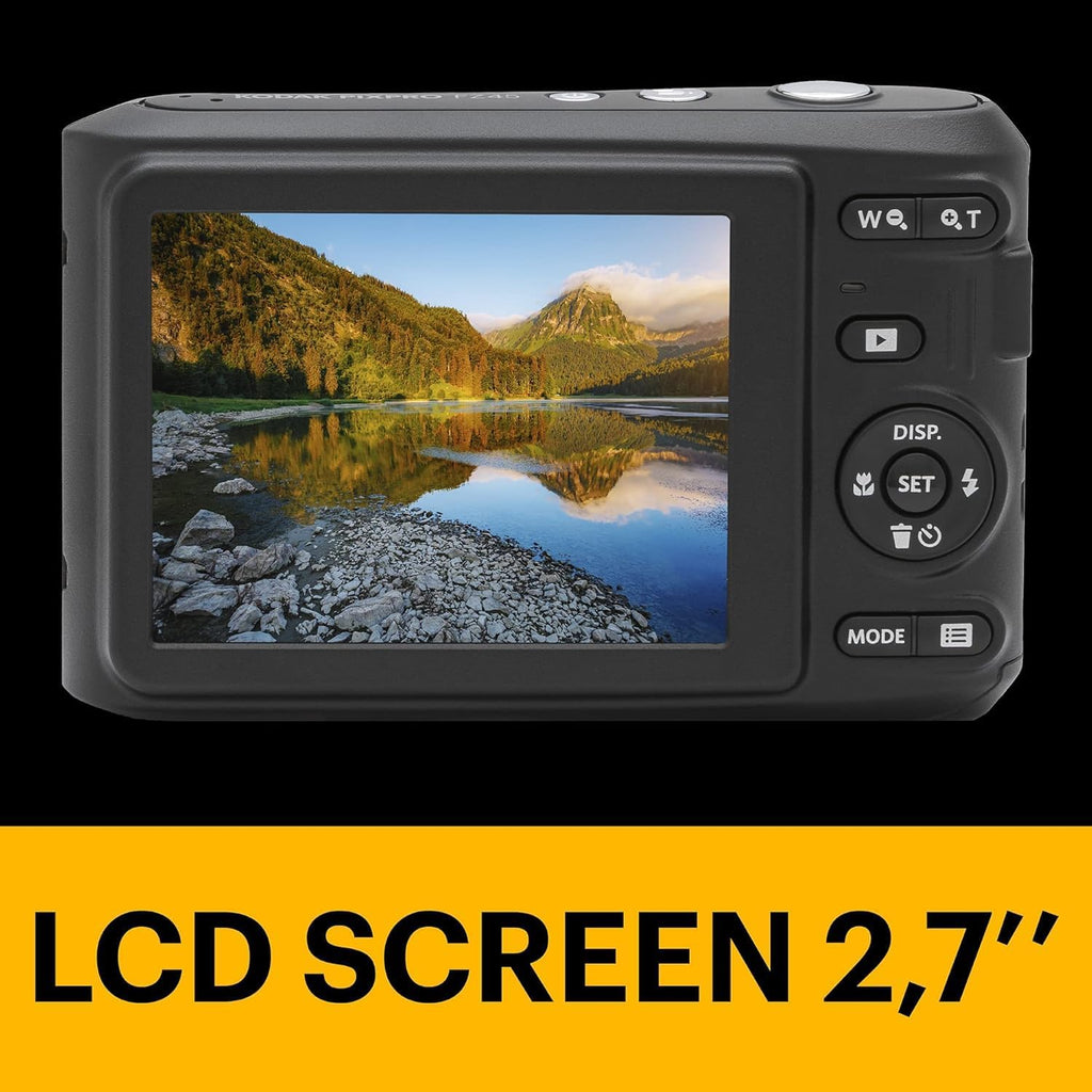 Kodak PIXPRO FZ45 Digital Camera, 16MP Point & Shoot with 4X Optical Zoom, 27mm Wide Angle, 2.7 Inch LCD, 1080p Video, Red