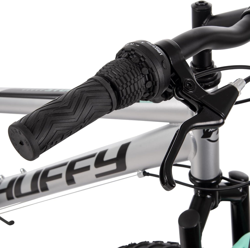 Huffy Stone Mountain Bike for Men and Women, 20'/24'/26', 6-Speed (20') or 21-Speed, Front or Dual Suspension (Varies), Multiple Colors, Adjustable Saddle, Shimano Equipped, All-Terrain Tires