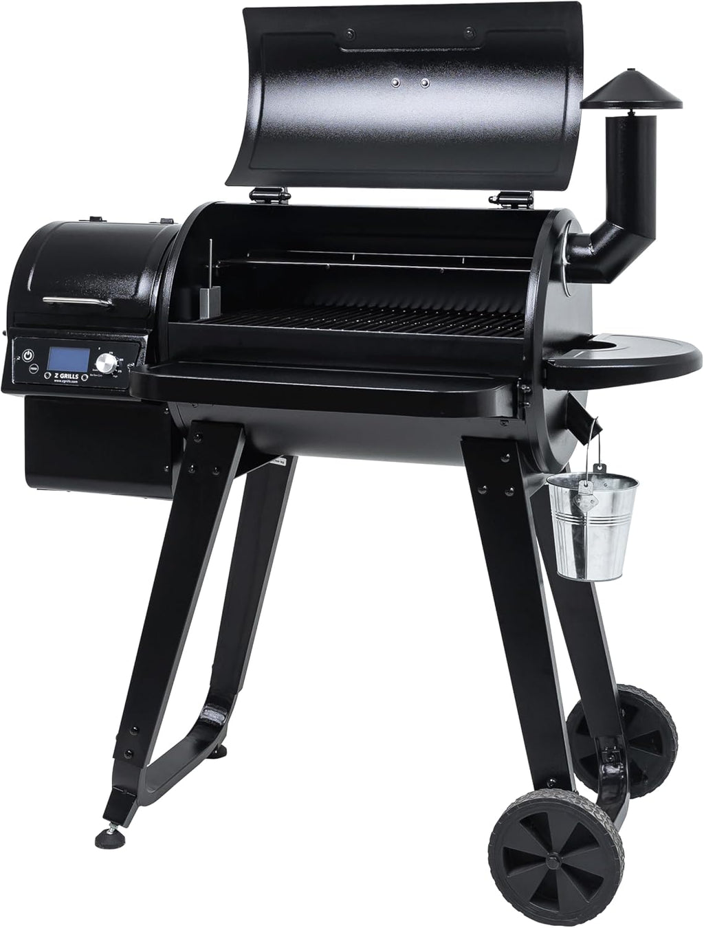 Z GRILLS ZPG-450A Wood Pellet Grill & Smoker with PID V3.0 Controller, 459 Sq in Cook Area, Meat Probe, Foldable Shelf, 8 in 1 BBQ Grill Outdoor Auto Temperature Control, Black