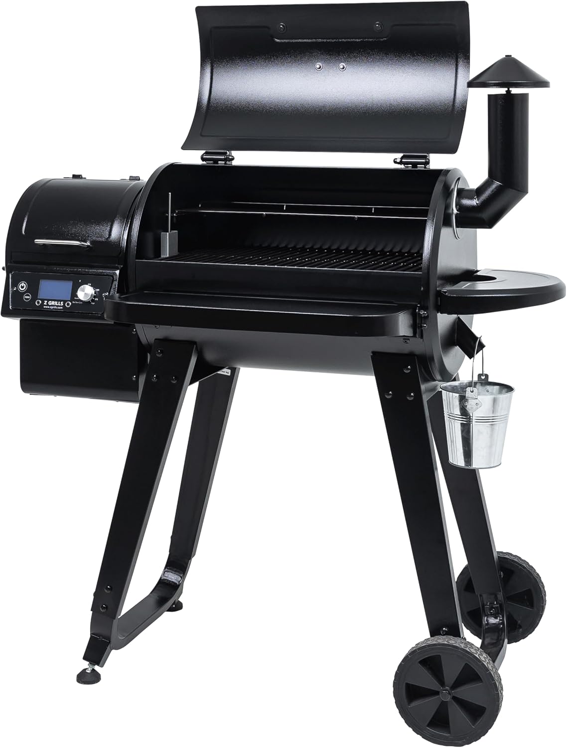 Z GRILLS ZPG-450A Wood Pellet Grill & Smoker with PID V3.0 Controller, 459 Sq in Cook Area, Meat Probe, Foldable Shelf, 8 in 1 BBQ Grill Outdoor Auto Temperature Control, Black