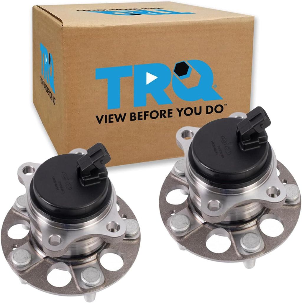 TRQ Rear Left and Right Wheel Bearing and Hub Assembly Set 2 Piece Compatible with 2017-2020 Hyundai Elantra Eco SE Value Edition Limited 2018-2020 Elantra SEL 2018-2022 Kona Front Wheel Drive