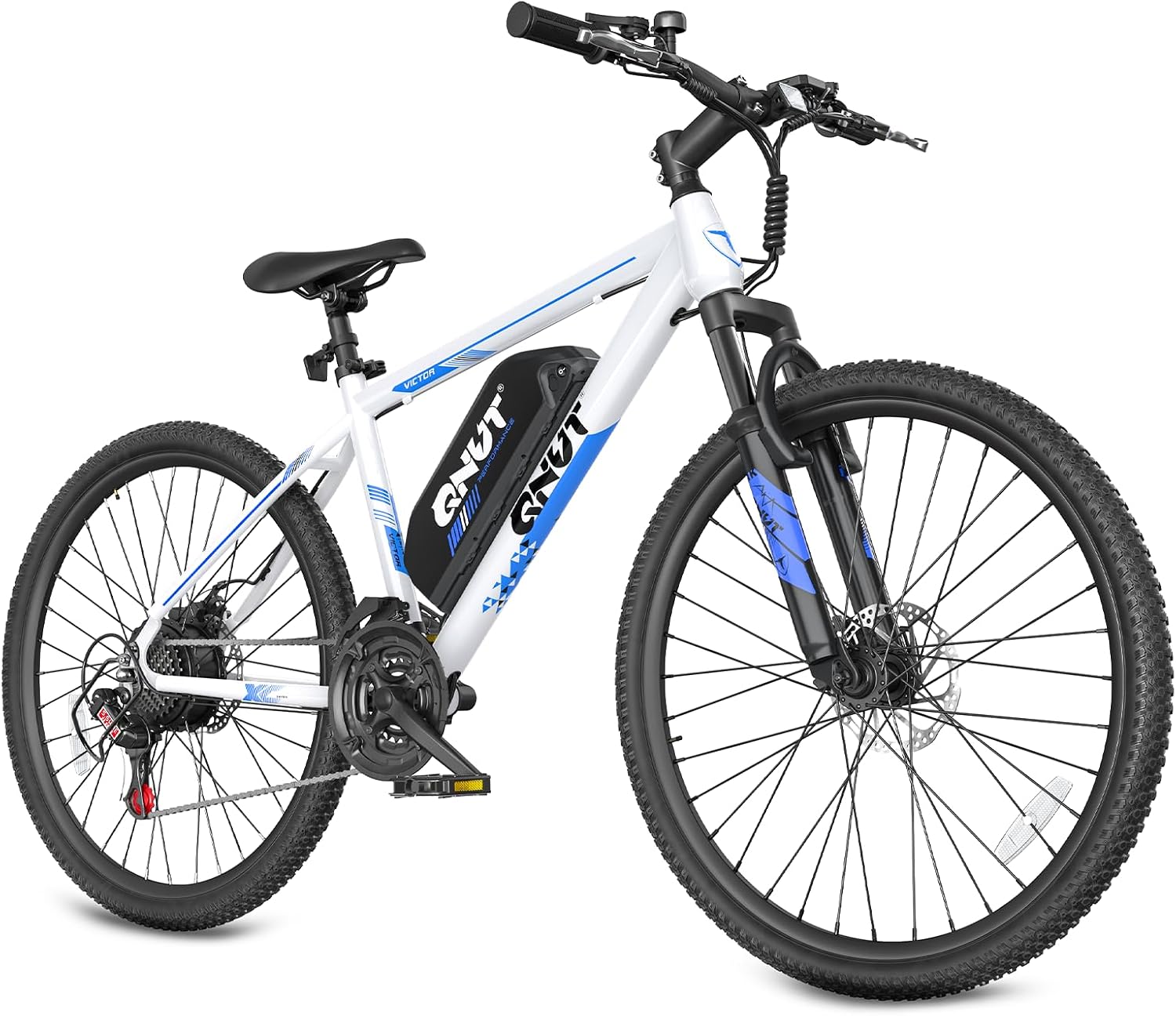 QNUT Electric Bike for Adults with Peak 1000W Motor 26' Victor Mountain Lightweight Ebike, 10.4Ah/7.8Ah Removable Battery Up to 40-60 Miles, 22MPH E Bike Commuter E-MTB for Teens, UL 2849 Certified