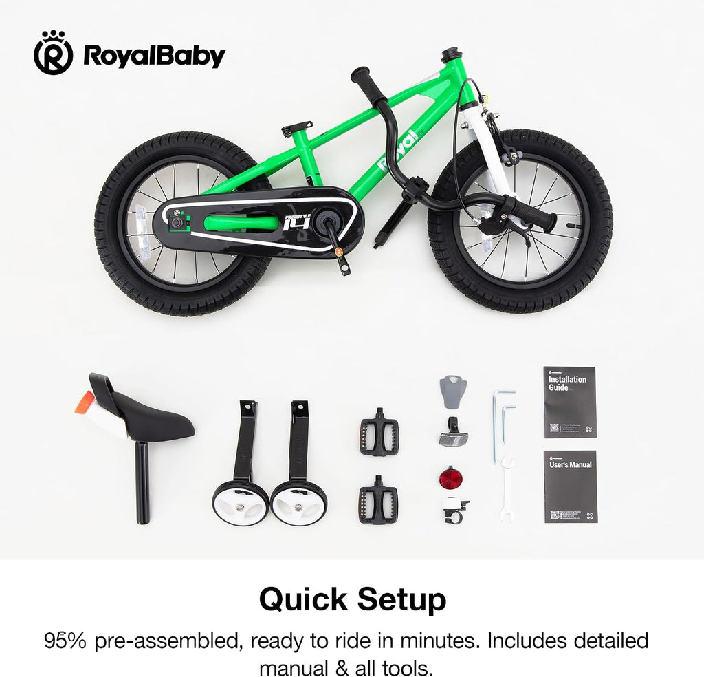 RoyalBaby Kids Bike Freestyle Classic 12 14 16 18 Inch Children Bicycle for Ages 3-10 Years Toddler to Big Kids