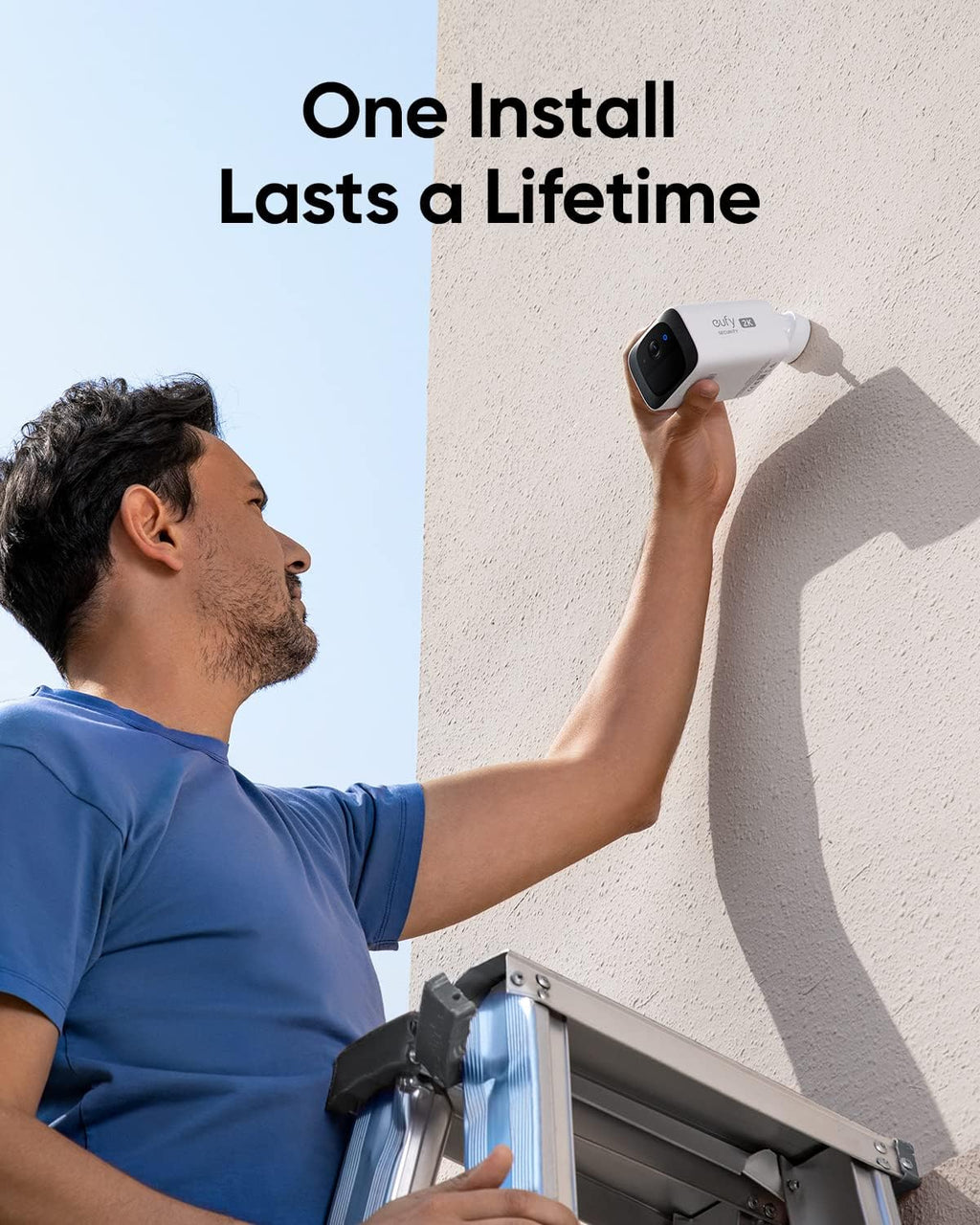 eufy Security S220 SoloCam 4-Cam Pack, Solar Charging, Wireless Outdoor Camera, Continuous Power, 2K Resolution, Build-in 8GB, Day and Night Clarity, 2.4 GHz Wi-Fi, No Monthly Fee