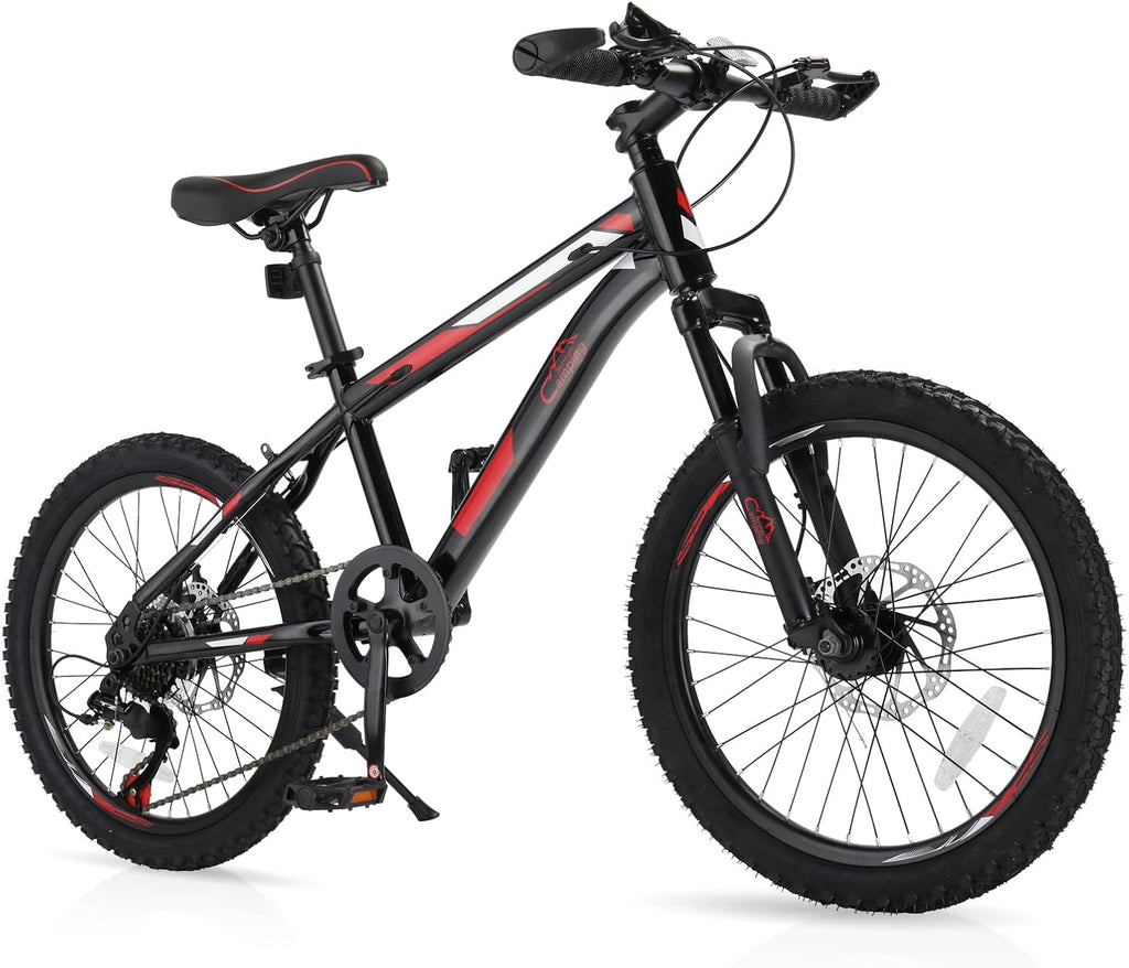 CamPingSurvivals 20/24/26 Inch Mountain Bike for Men/Women, Adult Bicycle with Professional 7 or 21 Speed Shifting, Double Shock Effect, Comfort Saddle and Pretty Look