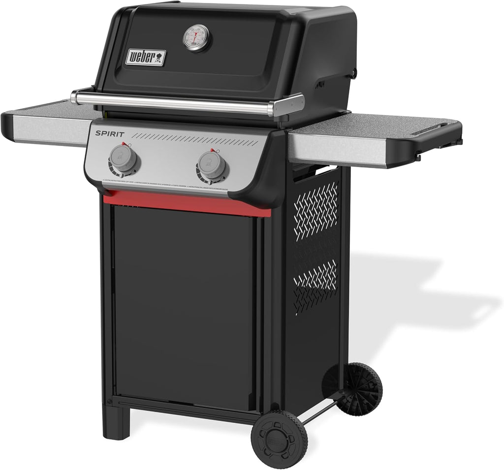 Weber Spirit E-210 Liquid Propane Gas Grill for Outdoor Cooking and BBQ, 2 Burners, Black – Porcelain-Enameled Cast-Iron Grates & Snap-Jet Ignition
