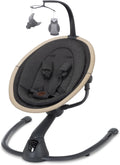 Maxi-Cosi Cassia Smart Baby Swing for Infants, Portable Foldable Swing with Music, 360 Rotation, 5 Speeds, 12 Melodies, EcoCare Fabric, Auto Motion Sensor, 2 Reclines, Classic Graphite