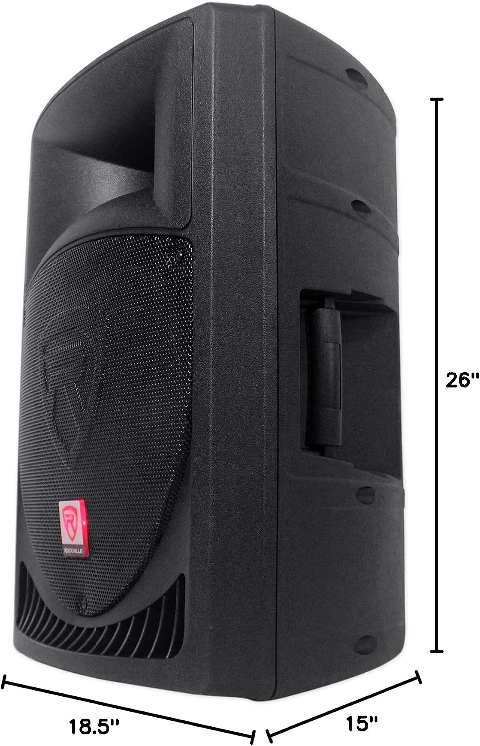 Rockville RPG12 12' 800W Powered 2-Way DJ PA Speaker, Deep Bass, EQ Control, XLR/RCA/1/4 Inputs, for Live Events and Parties