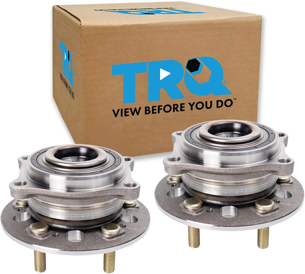 TRQ 2 Piece Front Wheel Bearing & Hub Assembly Set Compatible with 2018-2020 Genesis G80 2017-2019 G90