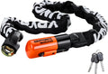 Kryptonite Evolution 1012 Bike Chain Lock, 4 Feet Long 10mm Steel Chain Heavy Duty Anti-Theft Sold Secure Gold Bicycle Chain Lock with Keys for E-Bike, Motorcycle, Scooter, Bicycle, Door, Gate, Fence