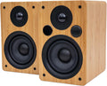 Peachtree Audio M24x Powered Bluetooth Bookshelf Speakers – Real Bamboo | 5.25' Woofer, RCA, Optical, USB Charging, Sub Out | Compact Hi-Fi Speakers for TV, Turntable, Computer & Home Audio