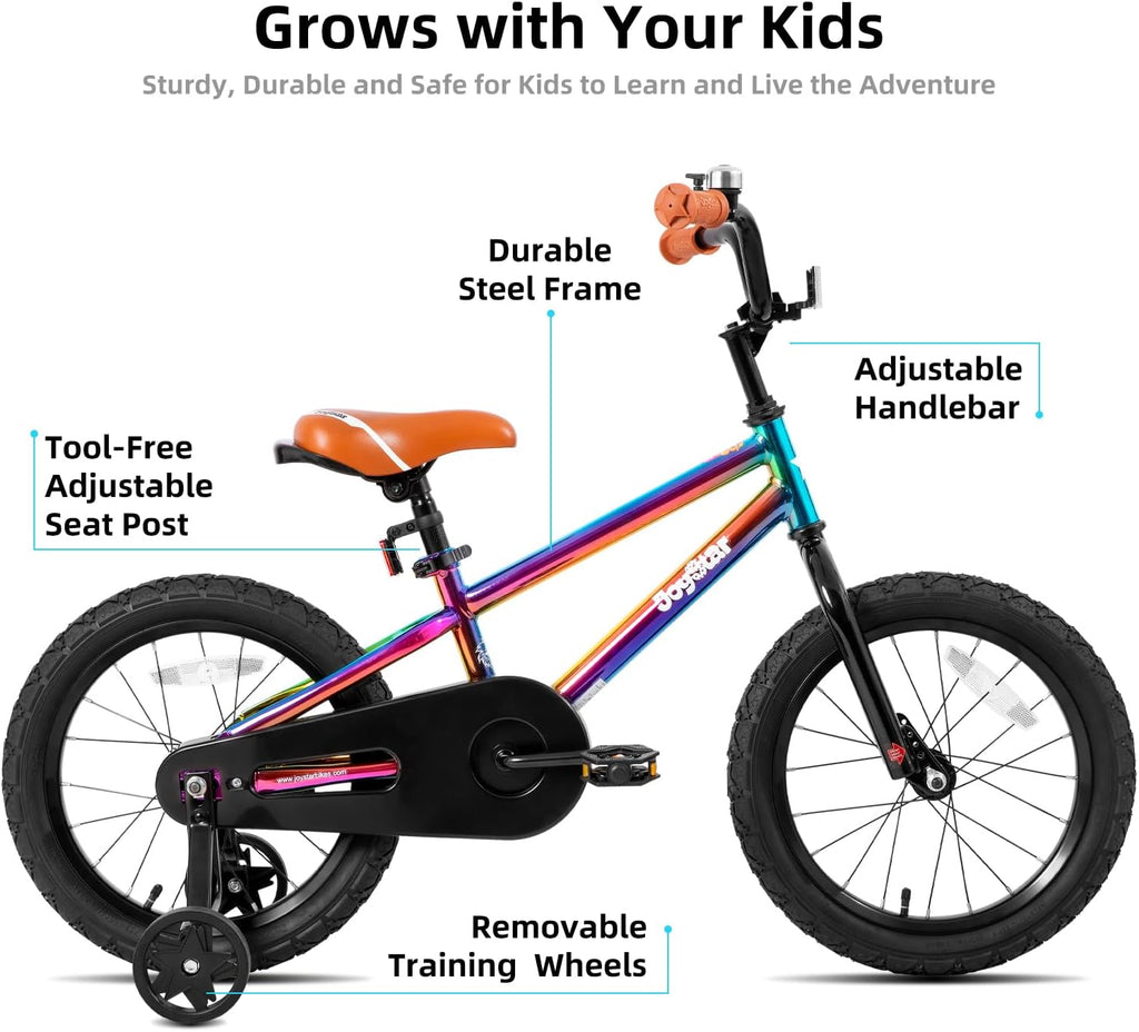 JOYSTAR Kids Bike for Ages 2-12 Years Old Boys Girls, 12-20 Inch BMX Style Kid's Bikes with Training Wheels, Children Bicycle for Kids and Toddler, Multiple Colors