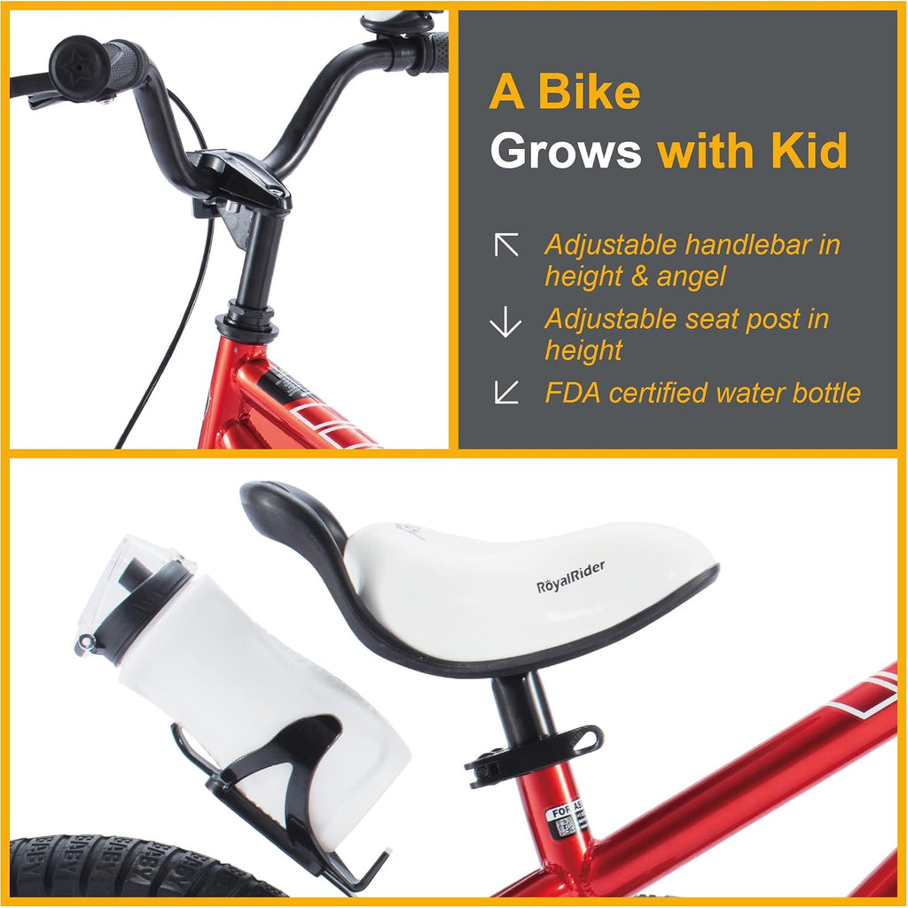 RoyalBaby Kids Bike Freestyle Classic 12 14 16 18 Inch Children Bicycle for Ages 3-10 Years Toddler to Big Kids