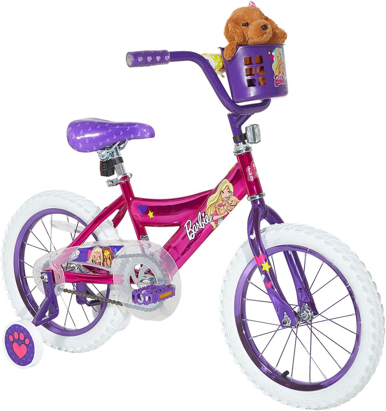 Dynacraft Barbie 12, 16, 18-inch Girls' Bike for Kids Ages 3-9 Years - Fun and Stylish Design, Sturdy and Durable, Perfect for Kids Learning to Ride, Easy to Assemble, Ideal for Young Riders
