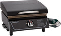 Cuisinart 17' Tabletop Gas Griddle with Hood, Easy Assembly Compact Outdoor Flat-Top Grill with Grease Cup, 255 Sq. In Cooking Space Perfect for Camping, Tailgates and BBQs