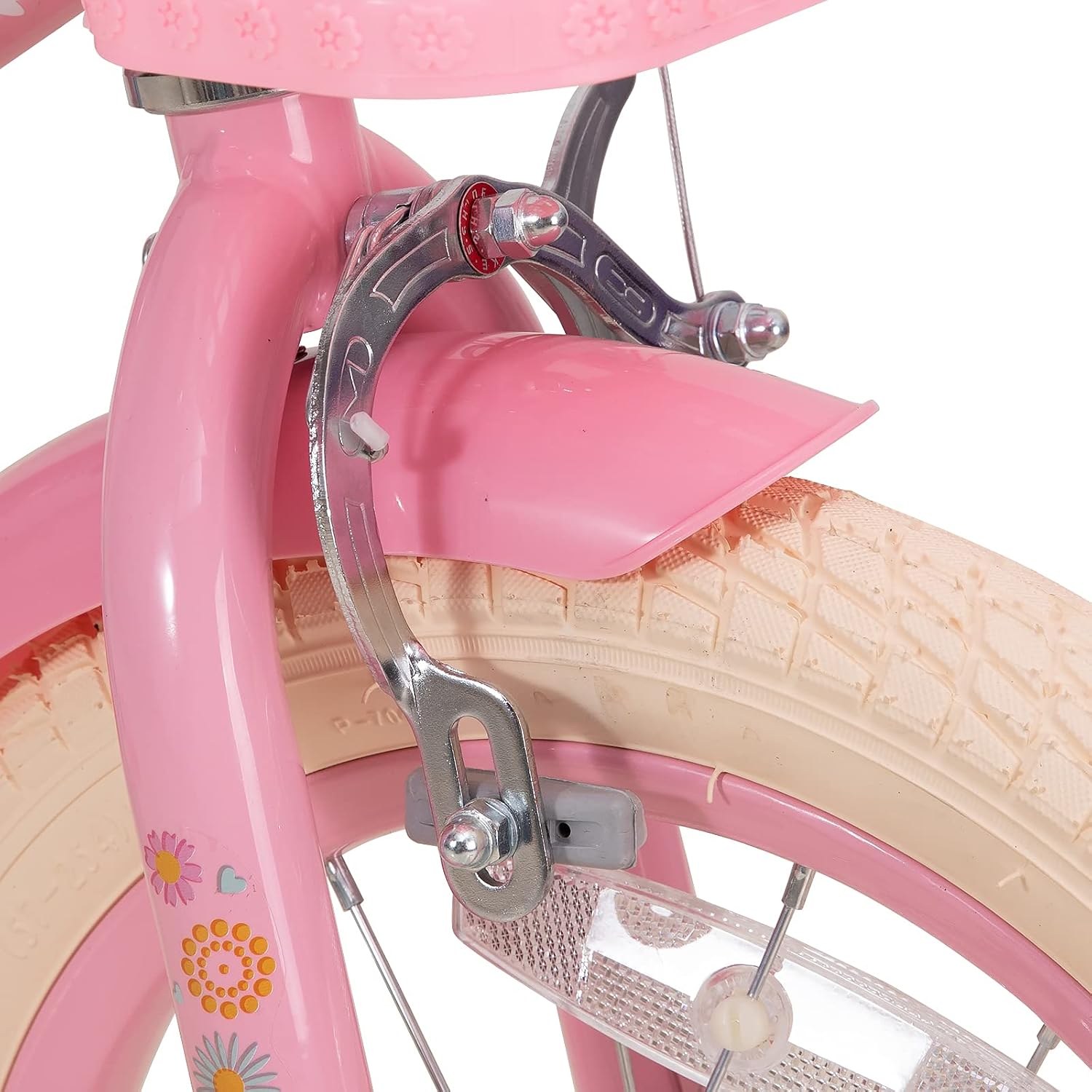 JOYSTAR Little Daisy Kids Bike for Girls Boys Ages 2-7 Years, 12 14 16 Inch Girls Bikes with Doll Bike Seat & Streamers, Boys Bike with Flag & Number Plate, Multiple Colors