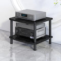 XingLi Available in 5 Colors AV Media Stand,Open Audio Rack Component Cabinet, Open Stereo Cabinet with Shock-Absorbing Feet, Power Amplifier Shelf Equipment(B)